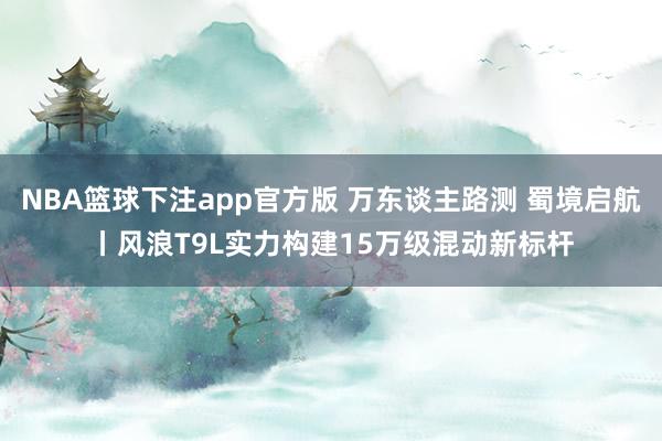 NBA篮球下注app官方版 万东谈主路测 蜀境启航丨风浪T9L实力构建15万级混动新标杆