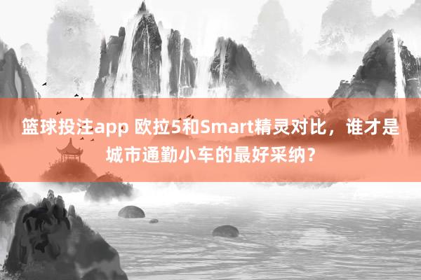 篮球投注app 欧拉5和Smart精灵对比，谁才是城市通勤小车的最好采纳？