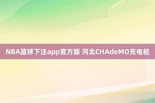 NBA篮球下注app官方版 河北CHAdeMO充电桩